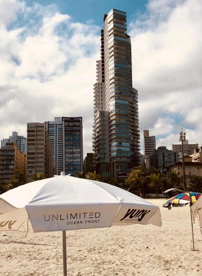 Unlimited Ocean Front - Frente A Praia Vista Mar Hidromassagem Piscina Climatizada 2 Saunas Seca E Umida Wi-Fi 350 Mb Daire Santos  Dış mekan fotoğraf