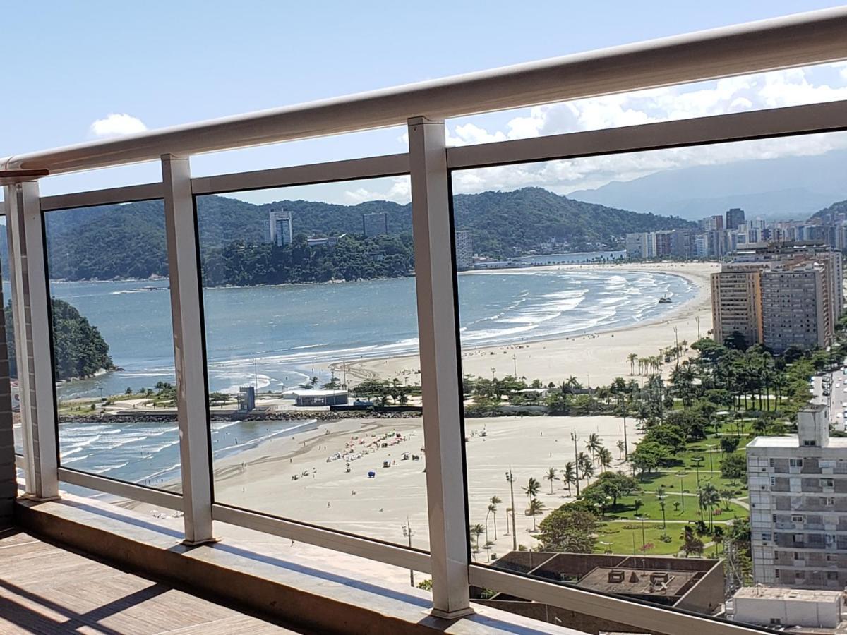 Unlimited Ocean Front - Frente A Praia Vista Mar Hidromassagem Piscina Climatizada 2 Saunas Seca E Umida Wi-Fi 350 Mb Daire Santos  Dış mekan fotoğraf